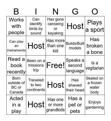 Bingo Card