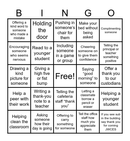 Beta Week Bingo Card