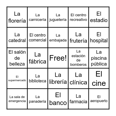 Lotería: La Comunidad Bingo Card