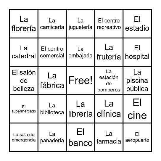 Lotería: La Comunidad Bingo Card