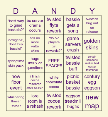 dw easter '26 predictions Bingo Card