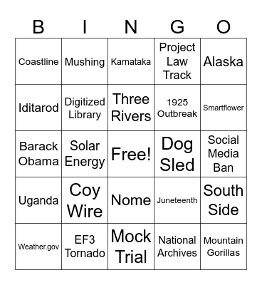 CNN 10 3/9/26 Bingo Card
