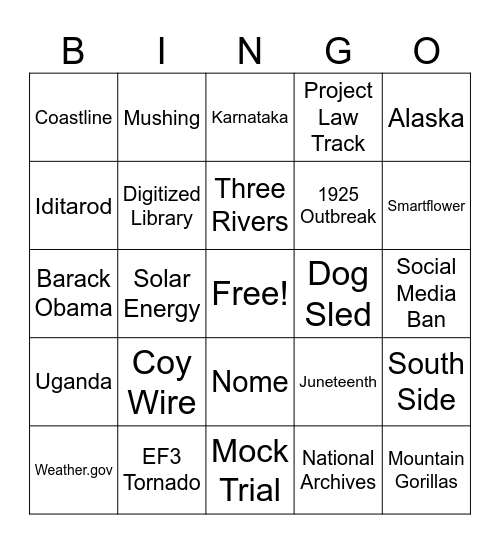 CNN 10 3/9/26 Bingo Card
