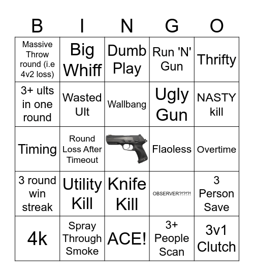VCT Bingo Card