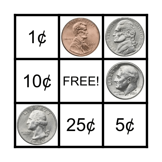 COINS BINGO Card