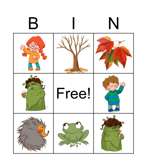 Tiny Tots - U1 - Story Bingo Card