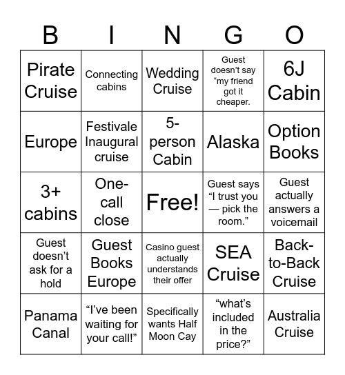 Conqueror Bingo Card