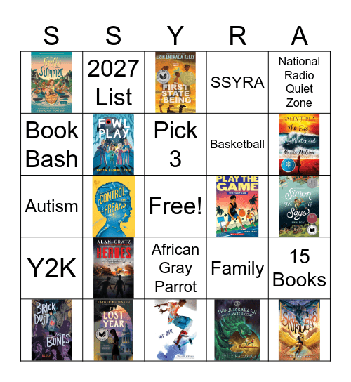 SSYRA 2026 Bingo Card