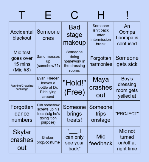 Jpas Tech week 2026 Bingo Card