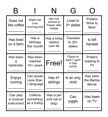 VDC Summit 2026 Bingo Card