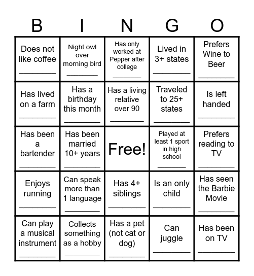 VDC Summit 2026 Bingo Card