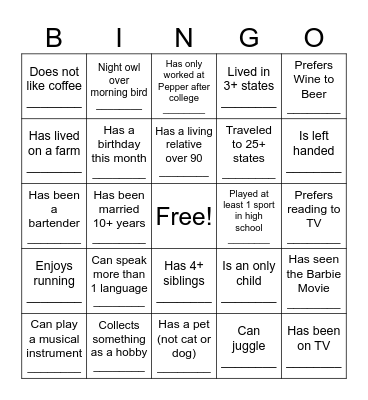 VDC Summit 2026 Bingo Card