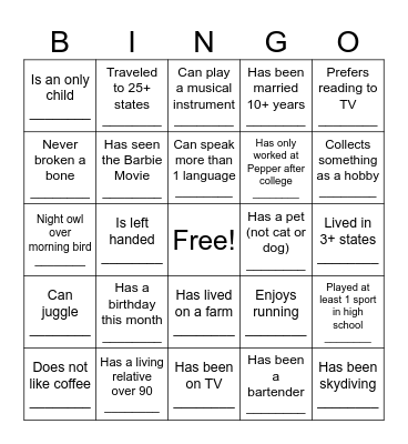 VDC Summit 2026 Bingo Card