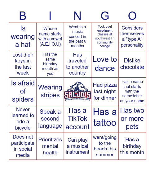 Find Someone Who... Bingo Card