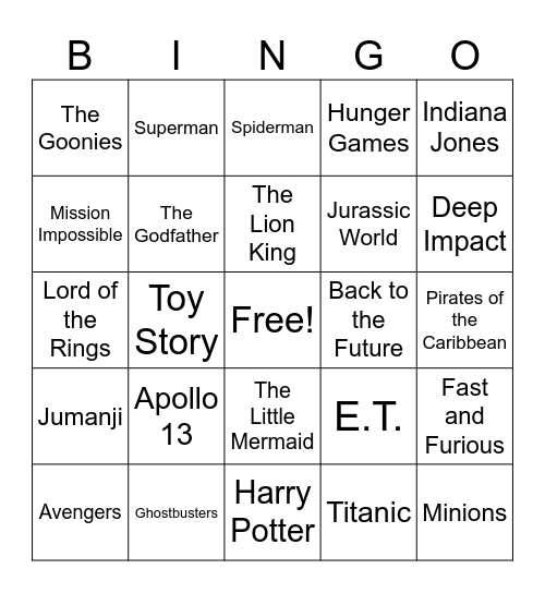 Lights, Camera, Dispatch! Bingo Card