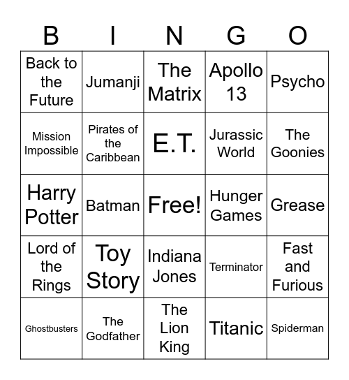 Lights, Camera, Dispatch! Bingo Card