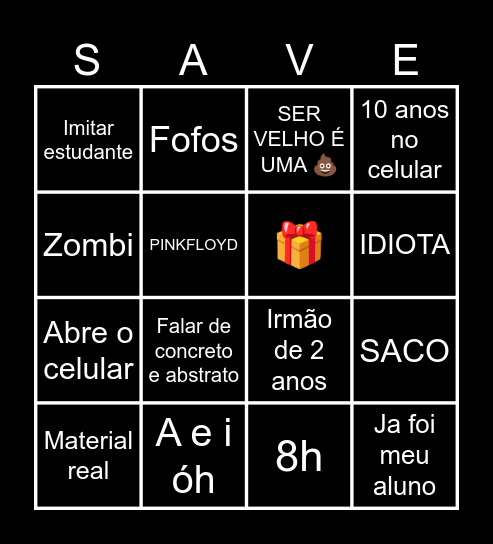 SÍLVIO BINGO Card