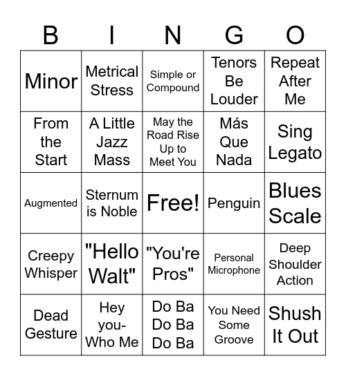 RMC BINGO Card