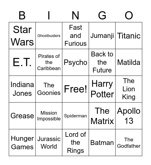 Lights, Camera, Dispatch! Bingo Card