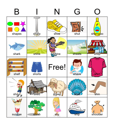 Initial SH Bingo Card