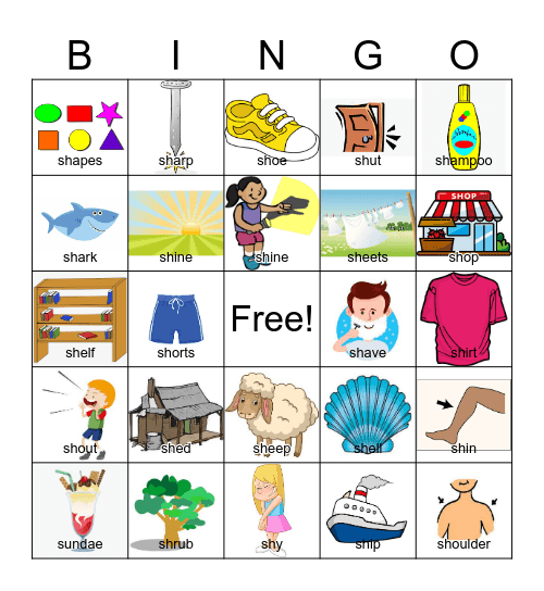 Initial SH Bingo Card