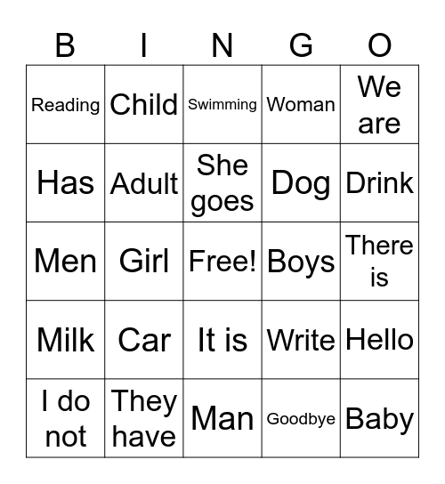 Rosetta Stone BINGO Card