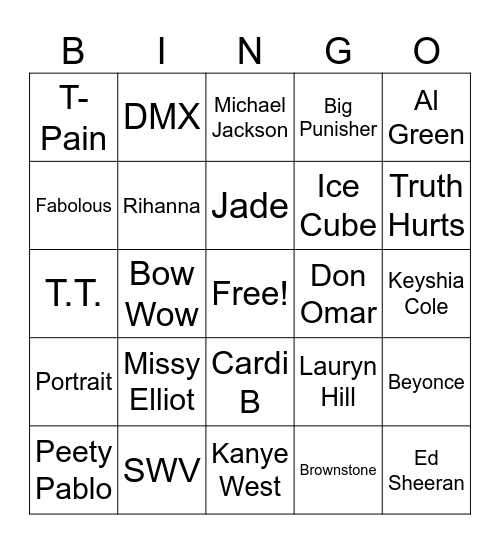 3/9/2026 Bingo Card