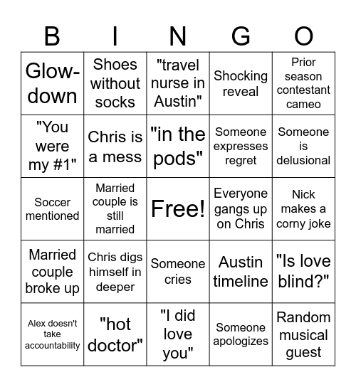 LIBUSW&WS10?OHWP2025 Bingo Card