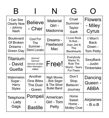 GOOD MIX 13 Bingo Card