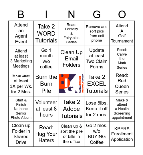 KBIG BINGOALS for Lupe Bingo Card