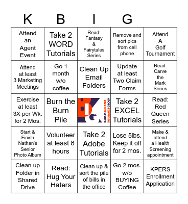 LUPE'S BINGOALS Bingo Card