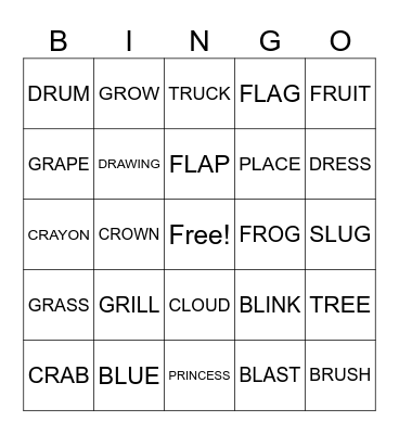 BLENDED BINGO Card