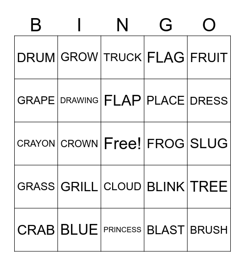 BLENDED BINGO Card
