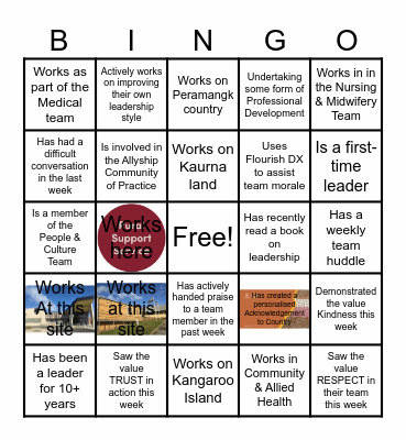BHFLHN Leadership Bingo Card