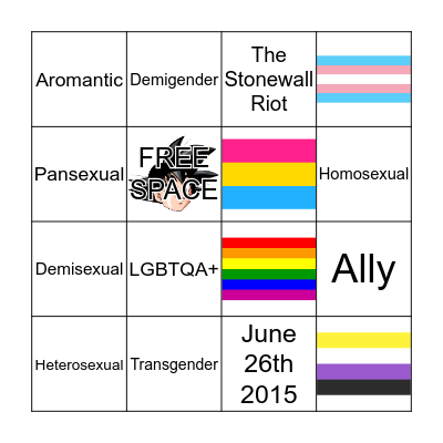 GAY BINGO Card