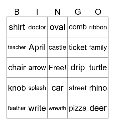 March upper bingo 2 Bingo Card