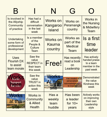 BHFLHN Leadership Bingo Card