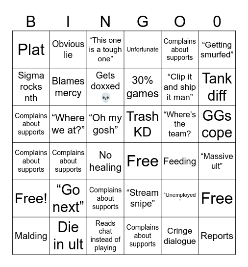 4 hope Bingo Card
