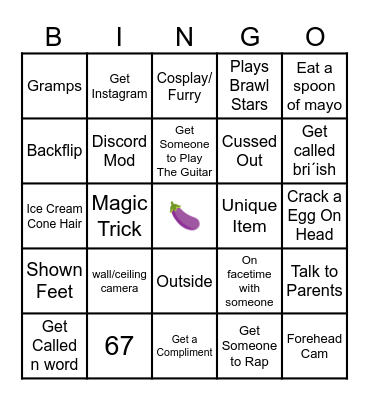 OME TV BINGO Card