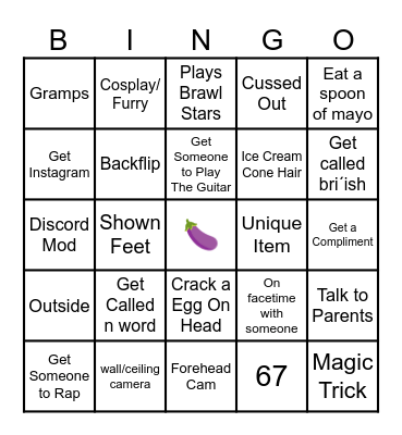 OME TV BINGO Card