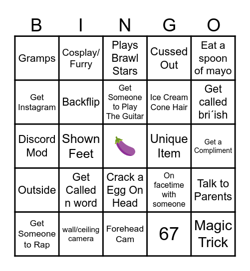OME TV BINGO Card