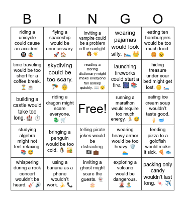 B20 L1 wearing pajamas would look silly. 🛌 👑 Bingo Card