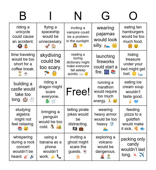 B20 L1 wearing pajamas would look silly. 🛌 👑 Bingo Card