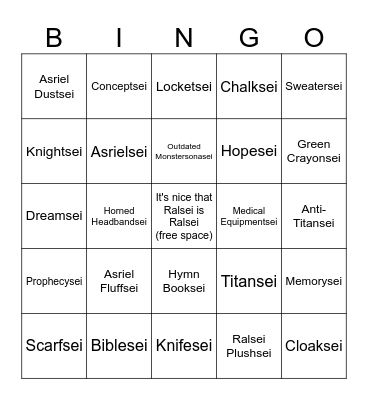 Deltarune Bingo Card
