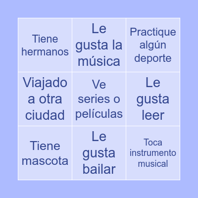 3A - FAUCETT Bingo Card