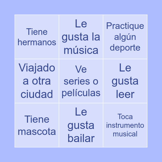 3A - FAUCETT Bingo Card