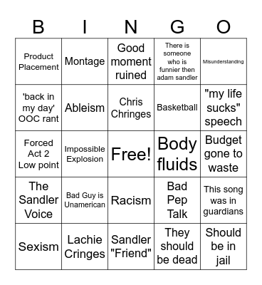 The Doing-Over-Your-Mom Bingo Card