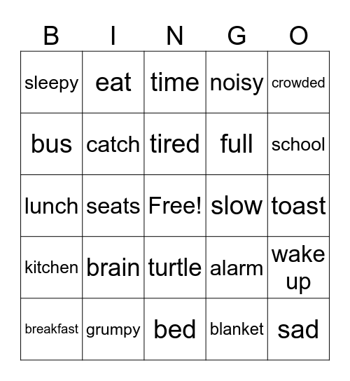 I hate Mondays Bingo Card