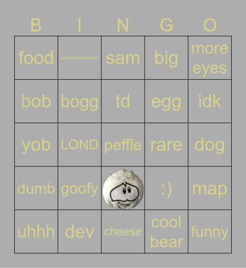 beargo Bingo Card