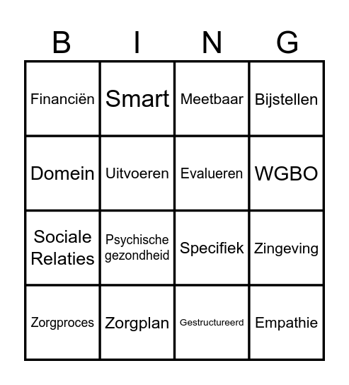Module 4 Bingo Card